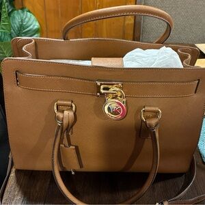 MICHAEL Michael Kors Tan Satchel Bag